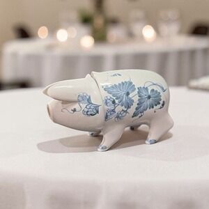 English Rye Pottery Blue & White Sussex Wedding Cup, Handcrafted Ceramic Art Mug